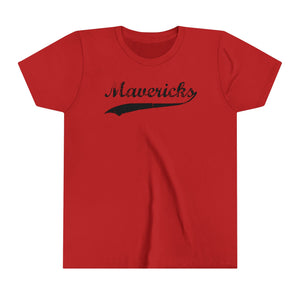 Mavericks - Black Swoosh - Bella Canvas Tee (Youth)