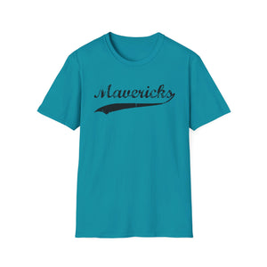 Mavericks - Black Swoosh - Unisex Softstyle T-Shirt (Adult)