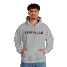 Load image into Gallery viewer, Terryville Tigers - Light Hoodie - ADULT Unisex Heavy Blend™ Hooded Sweatshirt
