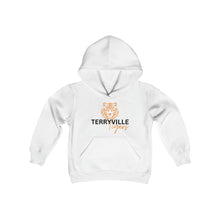 Load image into Gallery viewer, Terryville Tigers - Tiger - Light Hoodie - Youth Heavy Blend Hooded Sweatshirt