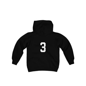 #3 - Terryville Tigers - Peace, Love, Soccer - Youth Heavy Blend Hooded Sweatshirt