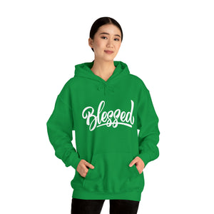 Blessed - Cursive - Unisex Heavy Blend™ Hooded Sweatshirt