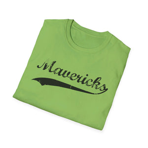 Mavericks - Black Swoosh - Unisex Softstyle T-Shirt (Adult)