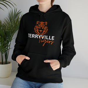 Terryville Tigers - Tiger - ADULT Unisex Heavy Blend™ Hooded Sweatshirt