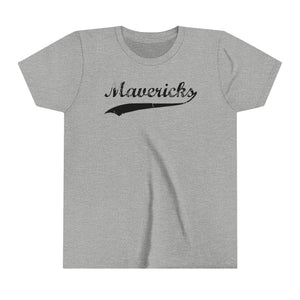 Mavericks - Black Swoosh - Bella Canvas Tee (Youth)