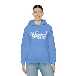 Blessed - Cursive - Unisex Heavy Blend™ Hooded Sweatshirt