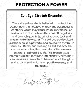 Evil Eye Stretch Bracelet - Protection & Power