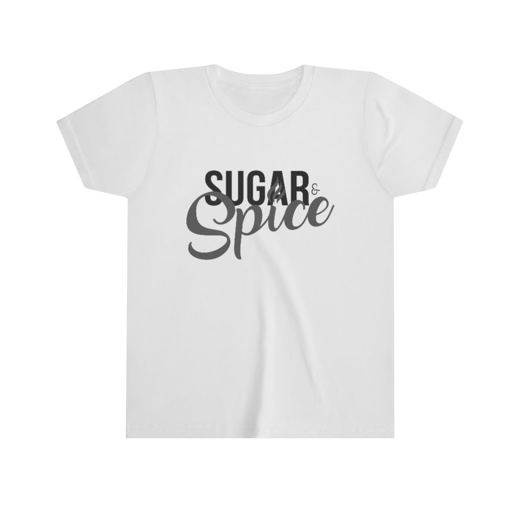 SUGAR & SPICE - Youth Short Sleeve Tee in White