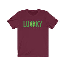 Load image into Gallery viewer, LUCKY - Unisex Jersey Short Sleeve Tee
