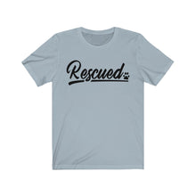 Load image into Gallery viewer, RESCUED (Paw) - Unisex Jersey Short Sleeve Tee