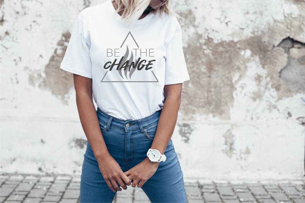 BE THE CHANGE Short Sleeve Unisex Tee (ONLY 2 LEFT)