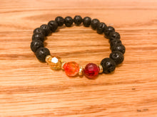 Load image into Gallery viewer, IGNITE YOUR FIRE - Lava Bead &amp; Swarovski Bracelet