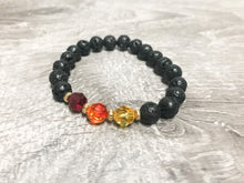 Load image into Gallery viewer, IGNITE YOUR FIRE - Lava Bead &amp; Swarovski Bracelet