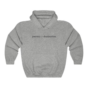 JOURNEY > DESTINATION - Unisex Heavy Blend™ Hooded Sweatshirt