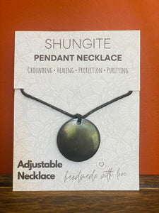 Shungite Pendant Necklace